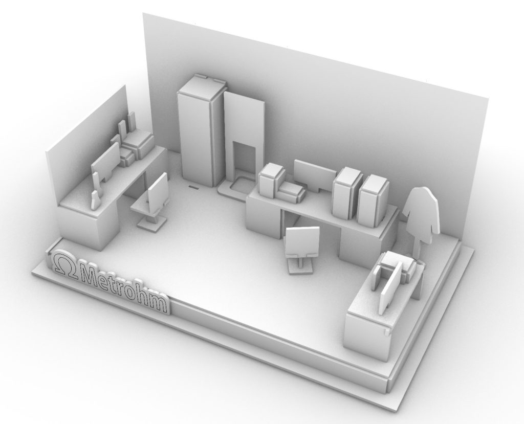 Custom puzzle manufacturers basic 3D digital modeling stage showing white model design