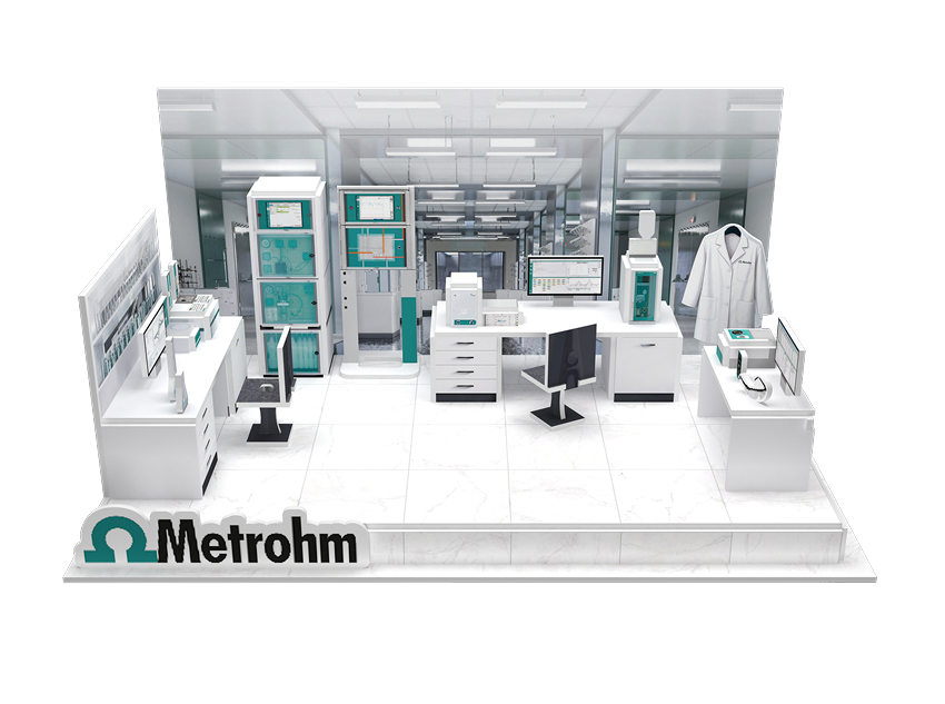 Metrohm laboratory personalized 3D puzzle showing branded lab equipment and workspace