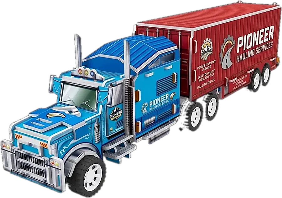 Custom vehicle 3D puzzle model for corporate marketing